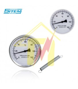 Θερμόμετρο 0-120°C Φ63 SITEM