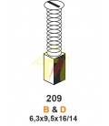 B&D 6,3X9,5X16/14 NO:209